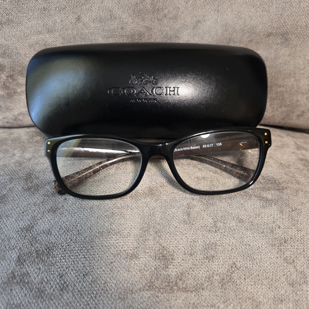 Coach HC6082 5353 Black/Wild Beast Women's Eyeglasses 53-17-135 - Picture 7 of 12